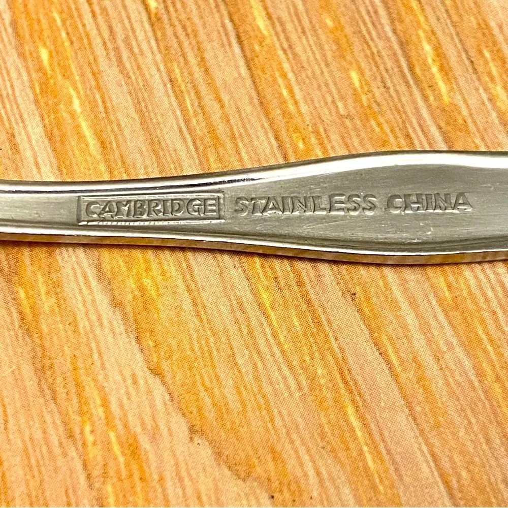 Cambridge Stainless Steel Flatware 3 Knives and 2 Spoons.
